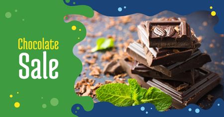 Ontwerpsjabloon van Facebook AD van Chocolate Mint offer