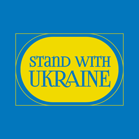 Plantilla de diseño de Awareness about War in Ukraine Logo 