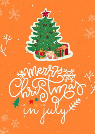  Celebrating Christmas in July Flayer Design Template