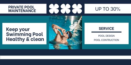 Offer Discounts on Private Pool Maintenance Services Twitter – шаблон для дизайну
