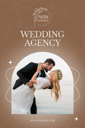 Esküvőszervezési szolgáltatások ajánlata Pinterest tervezősablon