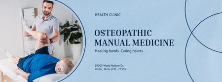 Osteopatická manuální medicína Facebook cover Šablona návrhu