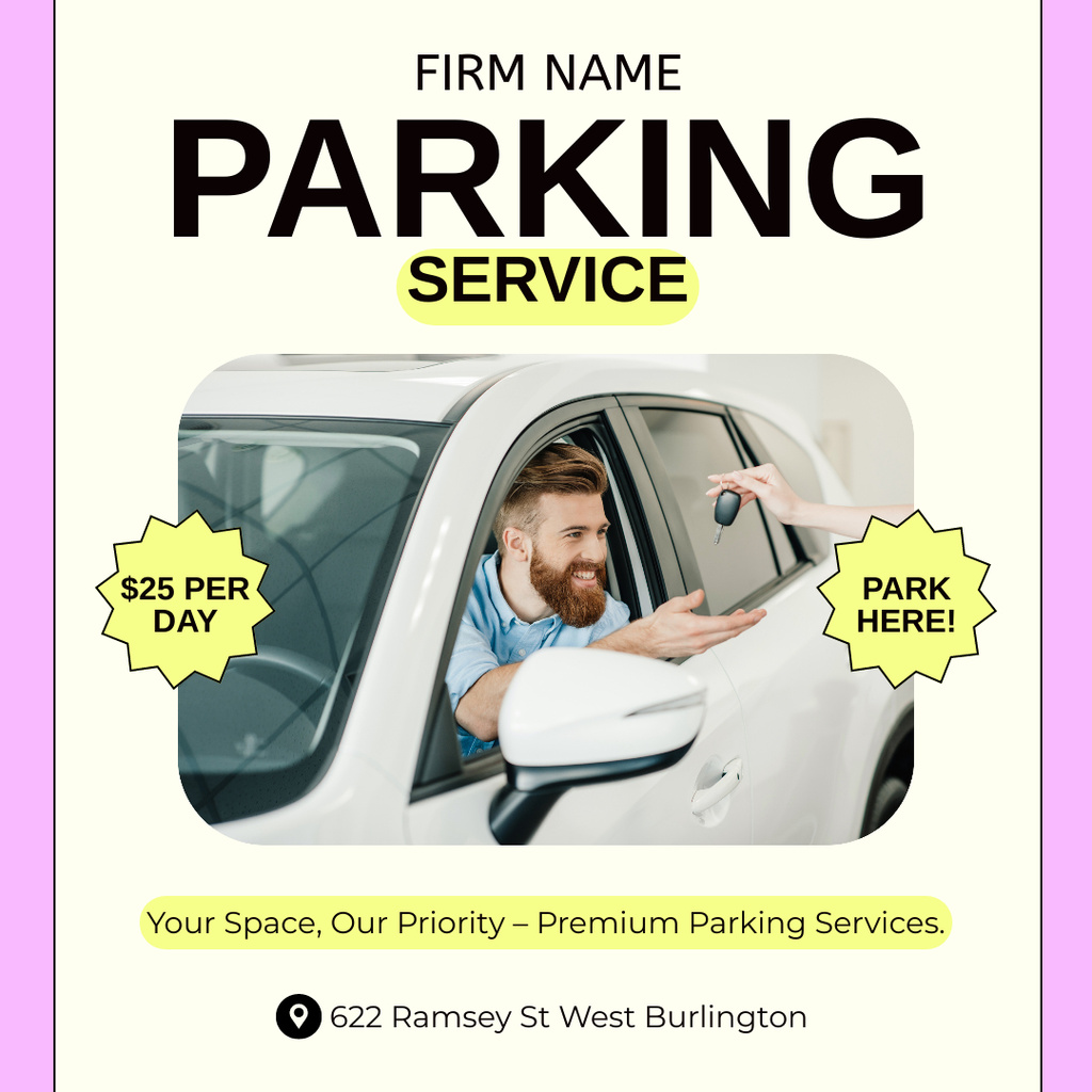 Template di design Daily Price Offer for Parking Instagram