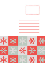 Gleeful Christmas Congratulations with Snowflake Pattern