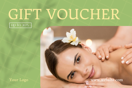 Platilla de diseño Special Offer for Massage Services Gift Certificate