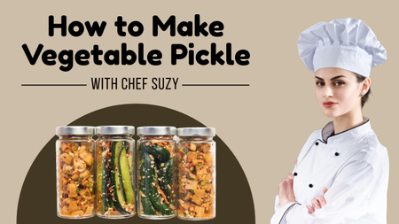Tips from Chef How to Make Vegetable Brine Youtube Thumbnail Design Template