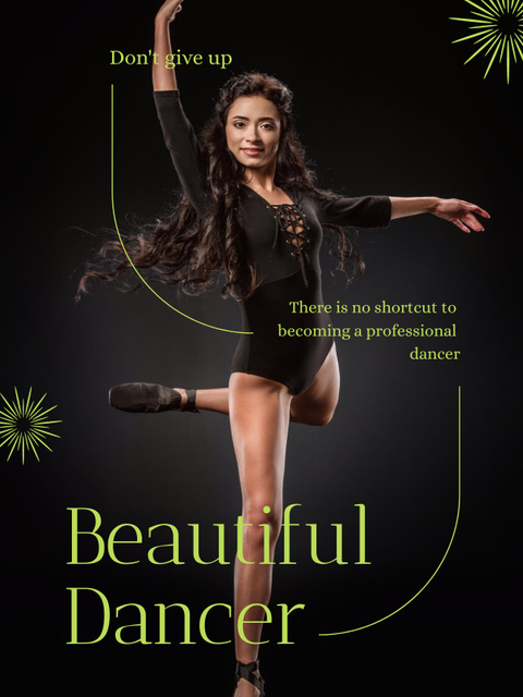 Beautiful Dance Poster US Design Template