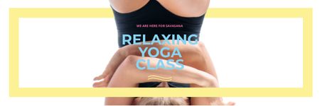 Szablon projektu Relaxing yoga class offer Email header