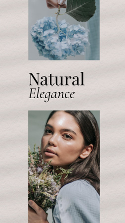 Designvorlage Fashion Brand Ad with Stylish Young Woman für Instagram Story