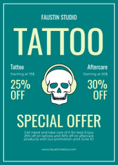 Creative Tattoo Studio With Aftercare Service And Discount Offer