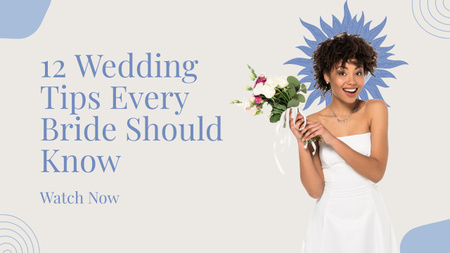 Wedding Tips Every Bride Should Know Youtube Thumbnail Design Template