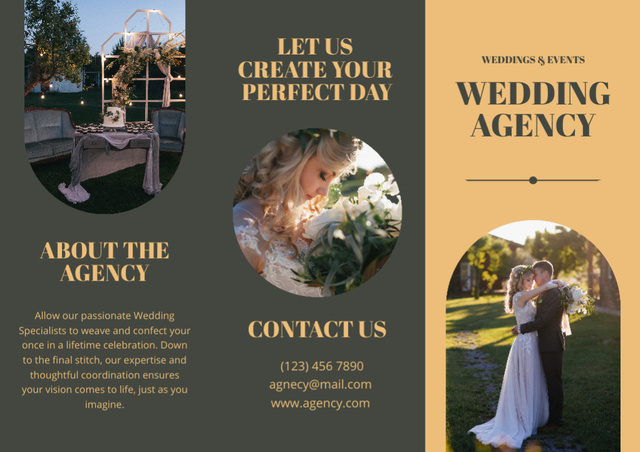 Wedding Service Offer Brochure Πρότυπο σχεδίασης