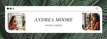 Nature Vlogger Andrea Moore Facebook cover – шаблон для дизайну