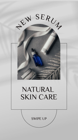 Natural Serum for Skincare Instagram Story Design Template