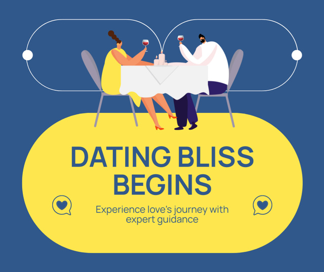 Ontwerpsjabloon van Facebook van Matchmaking and Romantic Dating Services
