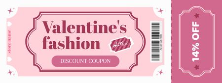 Valentine's Day Fashion Collection Sale Coupon Design Template