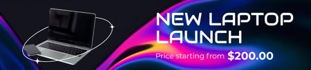 Designvorlage Ad of New Laptop Launch für Ebay Store Billboard