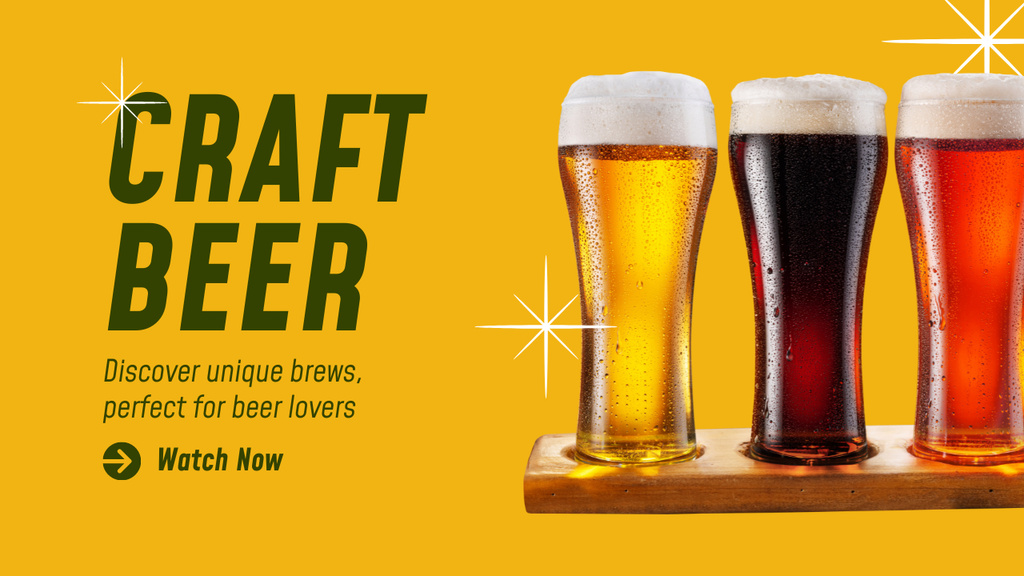 Designvorlage Latest Craft Beer Creations Offer für Youtube Thumbnail
