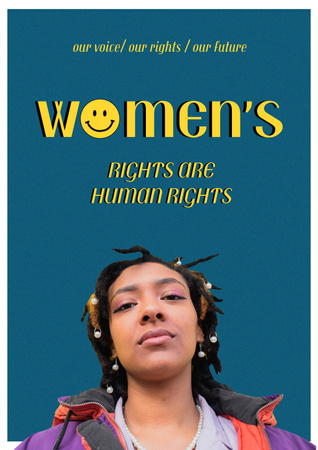 Plantilla de diseño de Awareness about Women's Rights Poster 