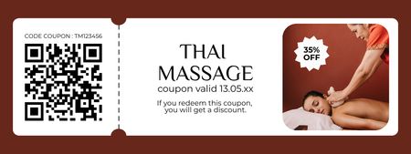 Thai Massage Services Coupon Design Template