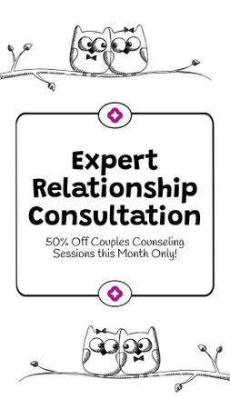 Expert Relationship Consultation Instagram Video Story Design Template