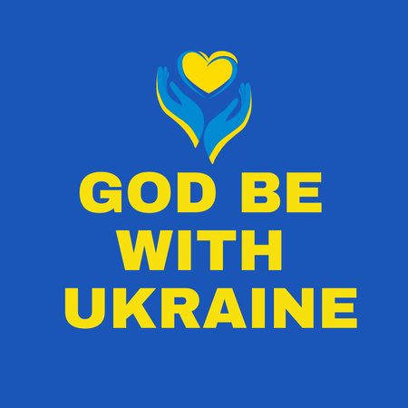 Ontwerpsjabloon van Instagram van God Maintains Peace in Ukraine