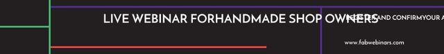 Live webinar for handmade shop owners Leaderboard Design Template