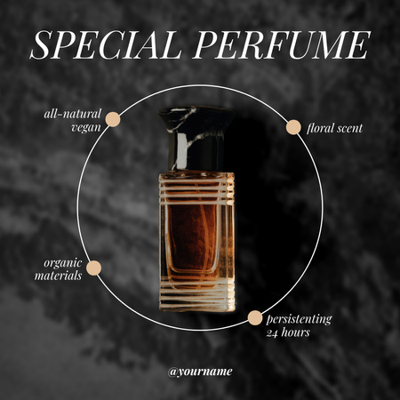 Special Perfume with Floral Scent Instagram Design Template