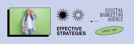 Effective Strategies of Digital Marketing Email header Design Template