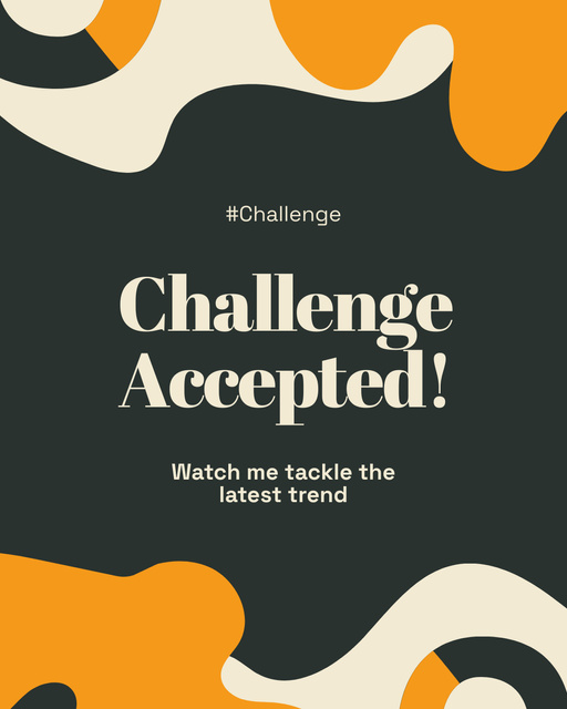 Social Media Challenge With Latest Trends Instagram Post Vertical tervezősablon