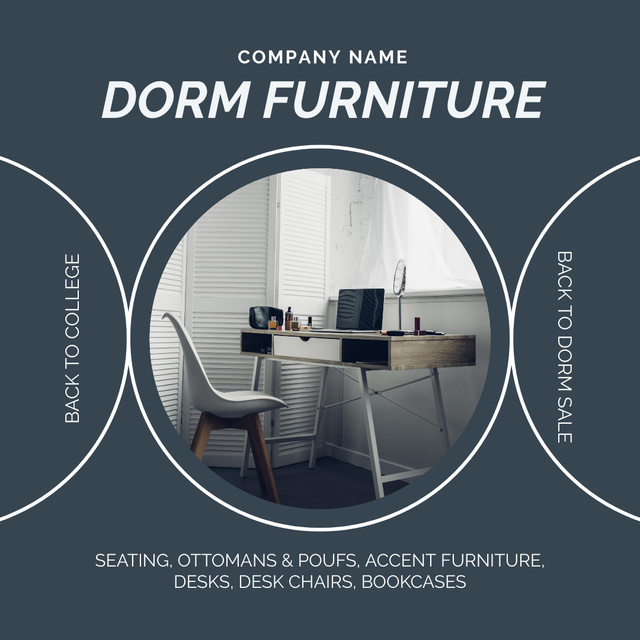 Template di design Furnishing Offer for Student Dormitory Animated Post
