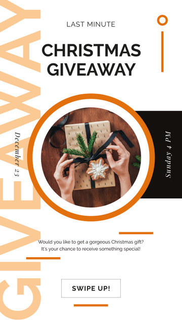 Christmas gift boxes Instagram Story – шаблон для дизайну