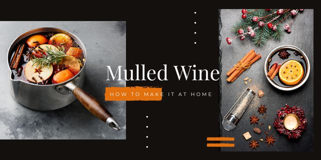 Designvorlage Red mulled wine für Image