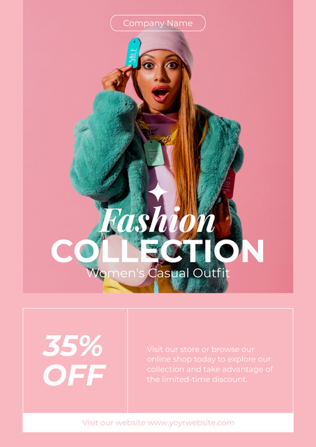 Pink Collection Poster – шаблон для дизайна