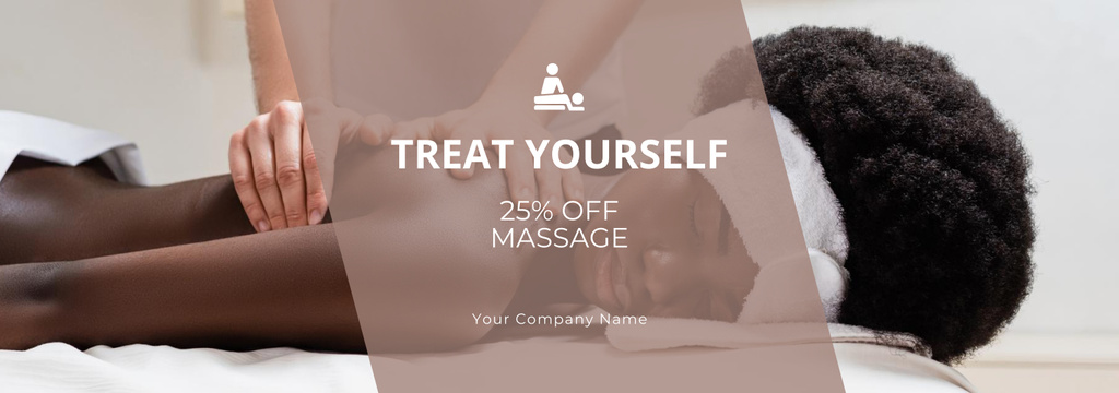 Awesome Body Massage at Spa Offer With Discount Tumblr Design Template