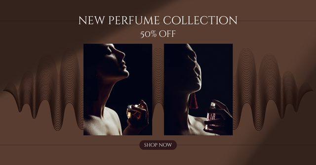 Szablon projektu New Perfume Collection Discount Offer Facebook AD