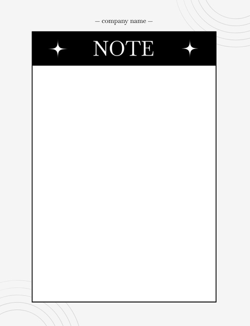 Modèle de visuel Minimal Weekly Planner with White Stars - Notepad 107x139mm