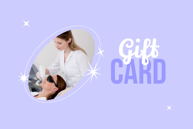 Gift Voucher for Laser Hair Removal for Women Gift Certificate Πρότυπο σχεδίασης