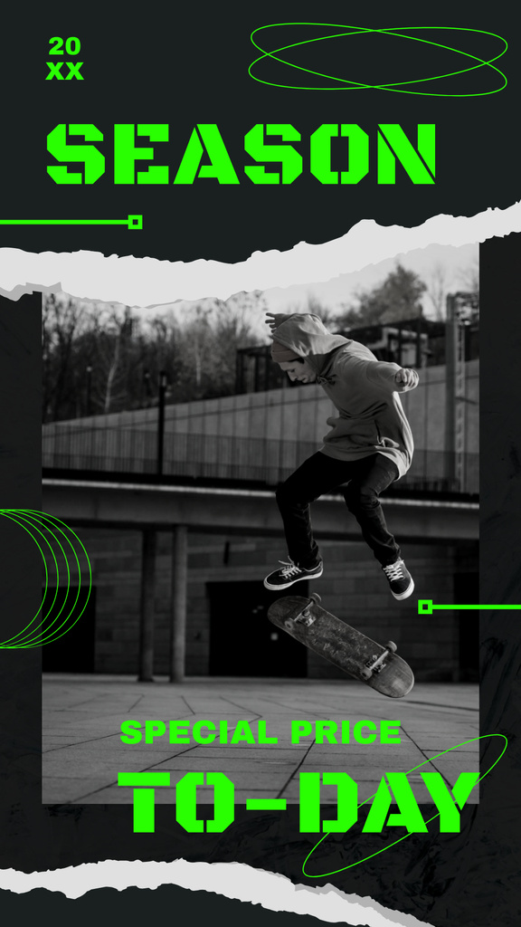 Platilla de diseño Skateboarding equipment retail Instagram Story