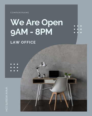 Law Office Hours Proposal Instagram Post Vertical Design Template