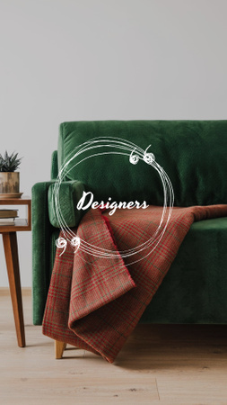 Template di design Informazioni sul negozio di design per la casa Instagram Highlight Cover