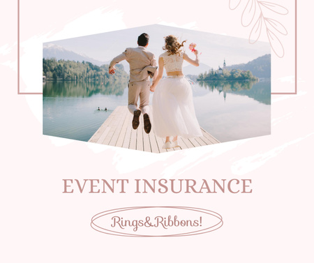 Esküvői eseményekre vonatkozó biztosítás Facebook tervezősablon