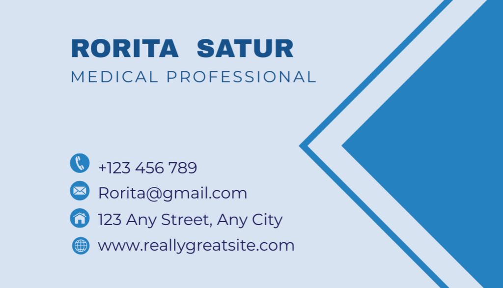 Template di design Clinic where Your Health Is Priority Business Card US