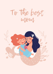 Mother's Day Holiday Greeting with Best Mom