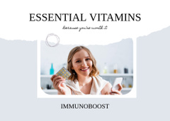 Antioxidant-rich Vitamins In Blister Offer With Slogan