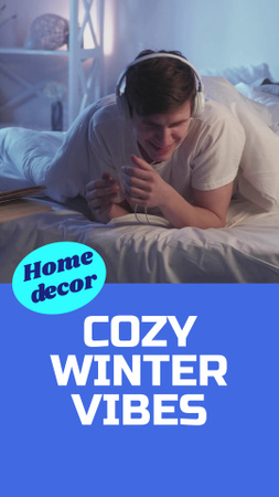 Winter Home Decor Sale Offer Instagram Video Story Design Template