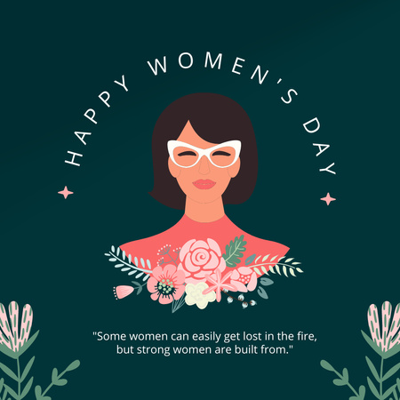 Happy Women's Day Instagram Tasarım Şablonu