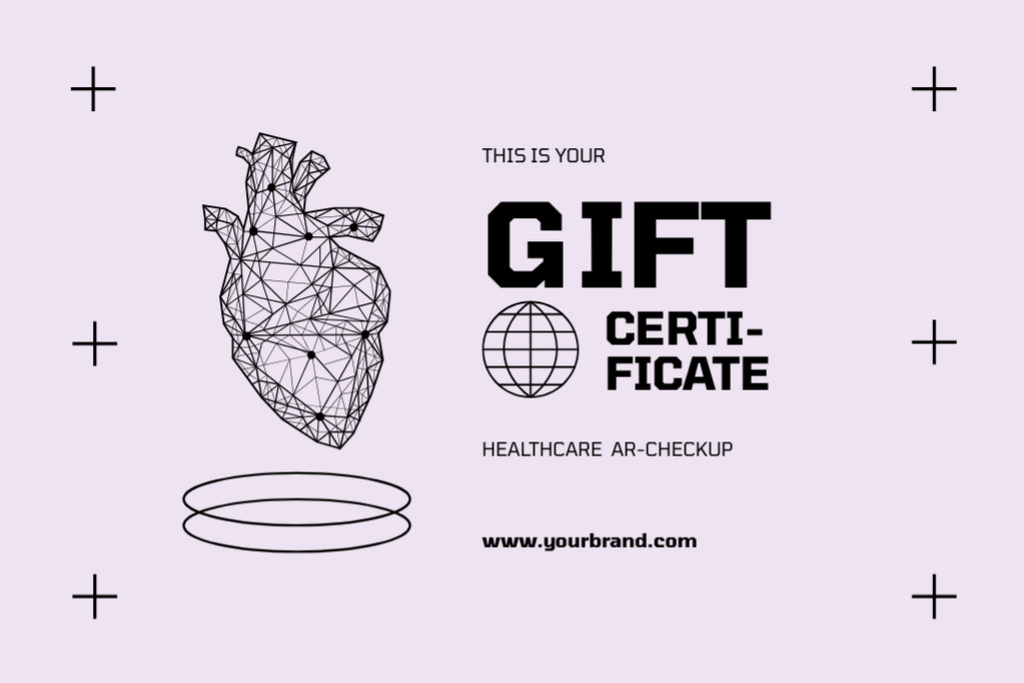 Template di design Voucher on Health Checkup Gift Certificate