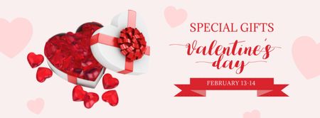 Valentine's Day Special Gift Offer Facebook cover Design Template