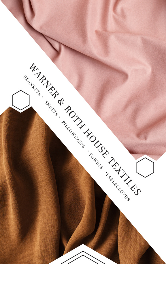 Designvorlage Home Textile Offer with Cozy Bedroom für Instagram Story